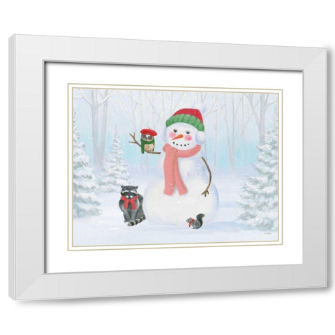 Dressed for Christmas IV White Modern Wood Framed Art Print with Double Matting by Wiens, James