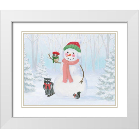 Dressed for Christmas IV White Modern Wood Framed Art Print with Double Matting by Wiens, James