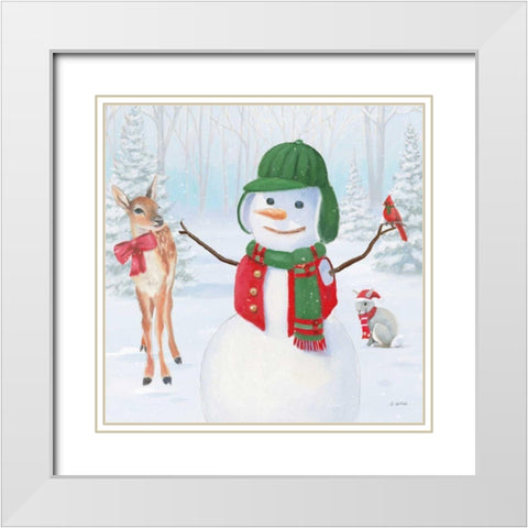 Dressed for Christmas I Crop White Modern Wood Framed Art Print with Double Matting by Wiens, James