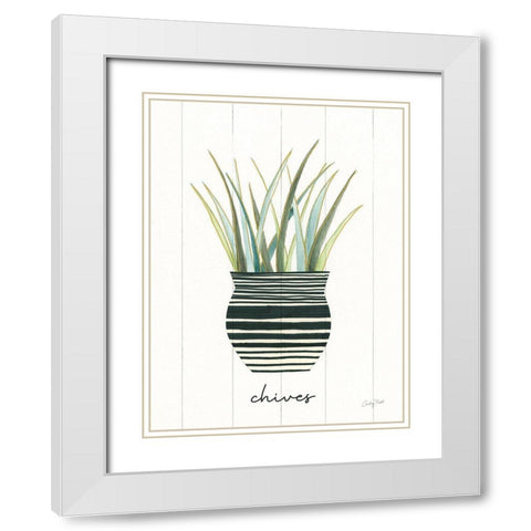 Herb Garden VI White Modern Wood Framed Art Print with Double Matting by Prahl, Courtney