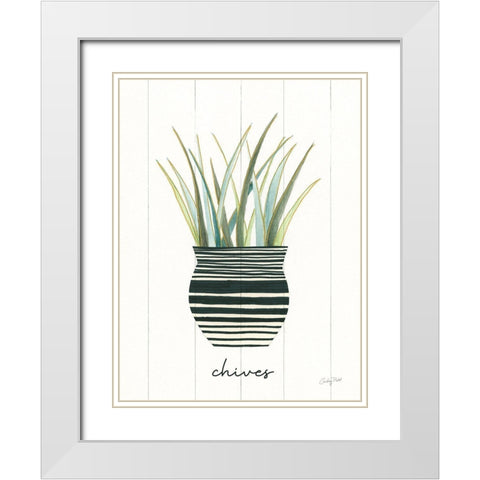 Herb Garden VI White Modern Wood Framed Art Print with Double Matting by Prahl, Courtney