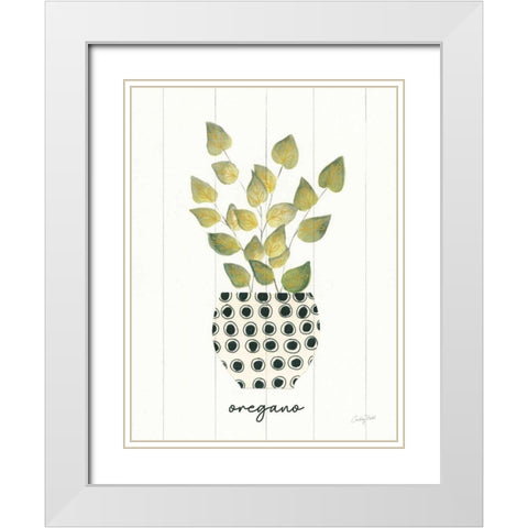 Herb Garden VIII White Modern Wood Framed Art Print with Double Matting by Prahl, Courtney