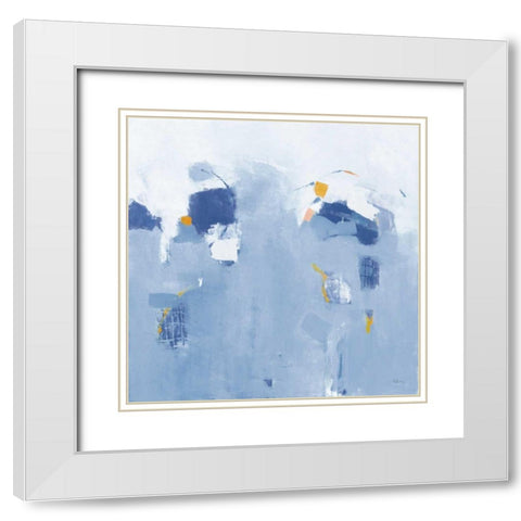 Color Splash White Modern Wood Framed Art Print with Double Matting by Adams, Phyllis