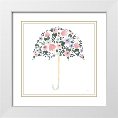 Lets Chase Rainbows XXII Purple White Modern Wood Framed Art Print with Double Matting by Jackson, Jenaya