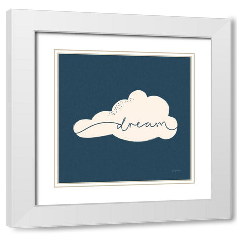 Peaceful V Crop White Modern Wood Framed Art Print with Double Matting by Thorns, Becky