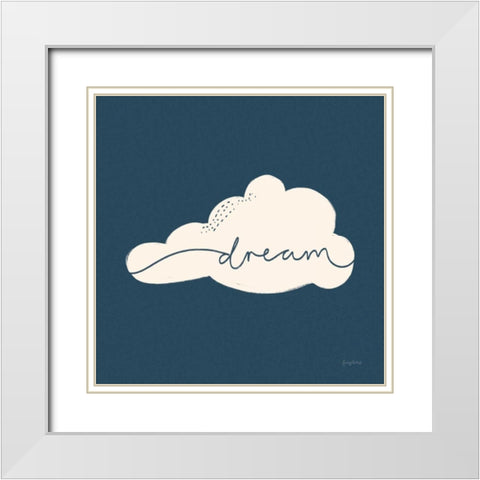 Peaceful V Crop White Modern Wood Framed Art Print with Double Matting by Thorns, Becky