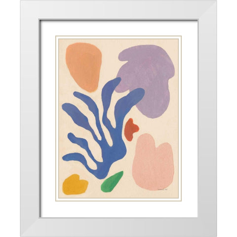 Honoring Matisse Warm White Modern Wood Framed Art Print with Double Matting by Nai, Danhui