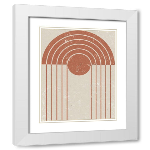 Gate I White Modern Wood Framed Art Print with Double Matting by Hershey, Moira