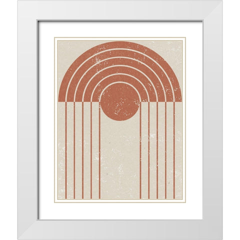 Gate I White Modern Wood Framed Art Print with Double Matting by Hershey, Moira