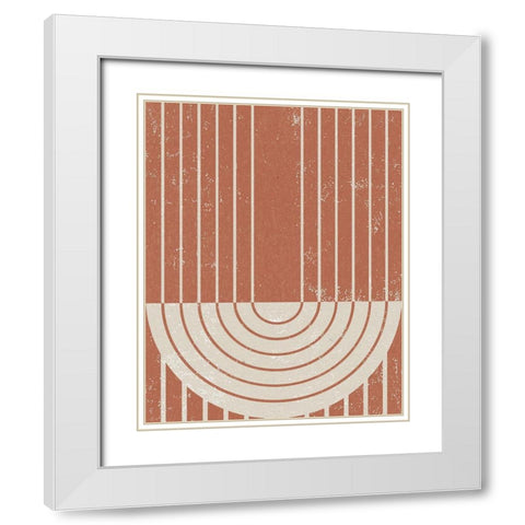 Gate II White Modern Wood Framed Art Print with Double Matting by Hershey, Moira