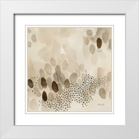 Natural Abstract II Crop II White Modern Wood Framed Art Print with Double Matting by Horn, Laura