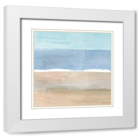 Soft Shores X White Modern Wood Framed Art Print with Double Matting by Grove, Beth