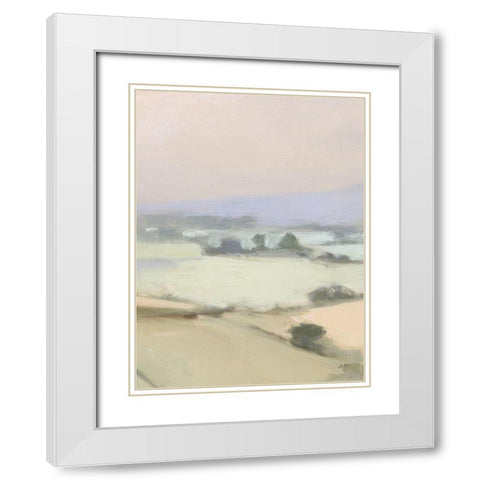 Dream Valley I Neutral Crop II White Modern Wood Framed Art Print with Double Matting by Purinton, Julia