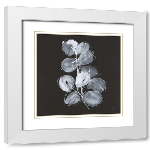 White Eucalyptus I White Modern Wood Framed Art Print with Double Matting by Paschke, Chris