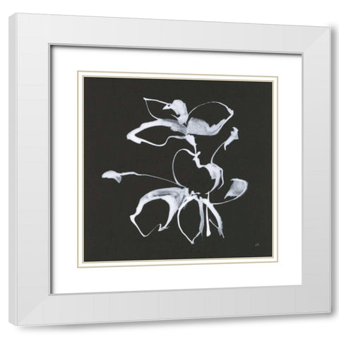 Wildflowers III White Modern Wood Framed Art Print with Double Matting by Paschke, Chris