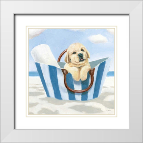 Beach Ride VI White Modern Wood Framed Art Print with Double Matting by Wiens, James