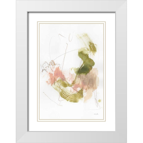 Palette of Spring I White Modern Wood Framed Art Print with Double Matting by Horn, Laura