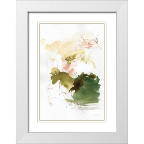 Palette of Spring II White Modern Wood Framed Art Print with Double Matting by Horn, Laura