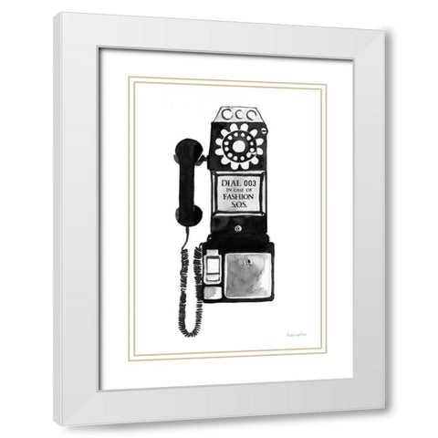 Fashion SOS White Modern Wood Framed Art Print with Double Matting by Charro, Mercedes Lopez