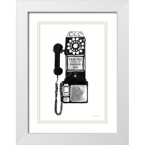 Fashion SOS White Modern Wood Framed Art Print with Double Matting by Charro, Mercedes Lopez