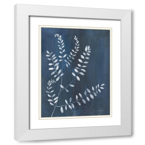 Simple Nature I White Modern Wood Framed Art Print with Double Matting by Nai, Danhui
