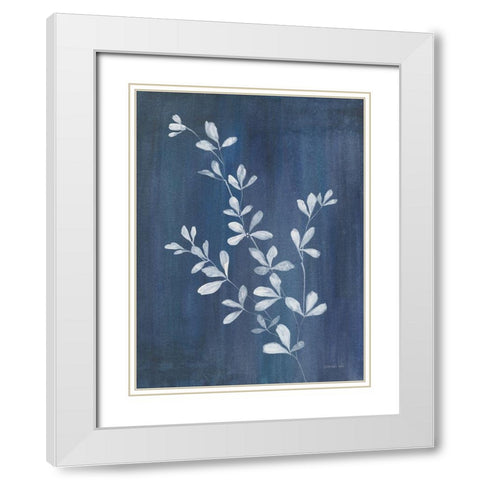 Simple Nature II White Modern Wood Framed Art Print with Double Matting by Nai, Danhui
