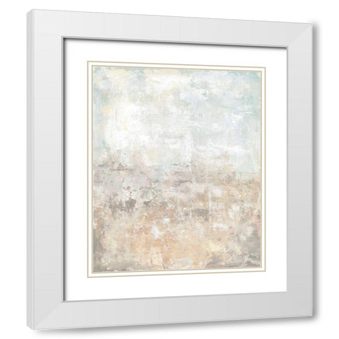 Clay I White Modern Wood Framed Art Print with Double Matting by Prahl, Courtney