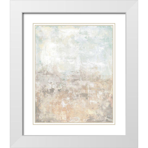 Clay I White Modern Wood Framed Art Print with Double Matting by Prahl, Courtney