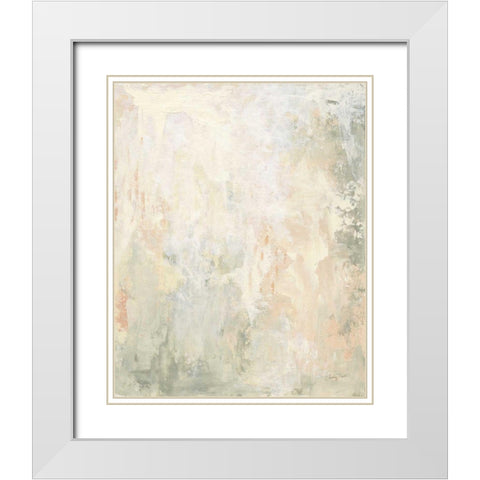 Clay II White Modern Wood Framed Art Print with Double Matting by Prahl, Courtney