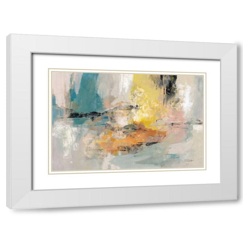 Seaside Ambience White Modern Wood Framed Art Print with Double Matting by Vassileva, Silvia