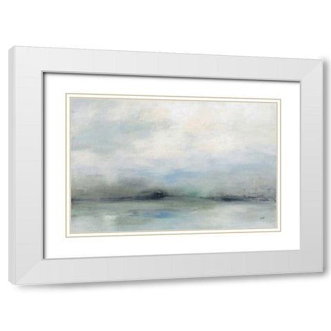 Dreams of the Ocean White Modern Wood Framed Art Print with Double Matting by Purinton, Julia