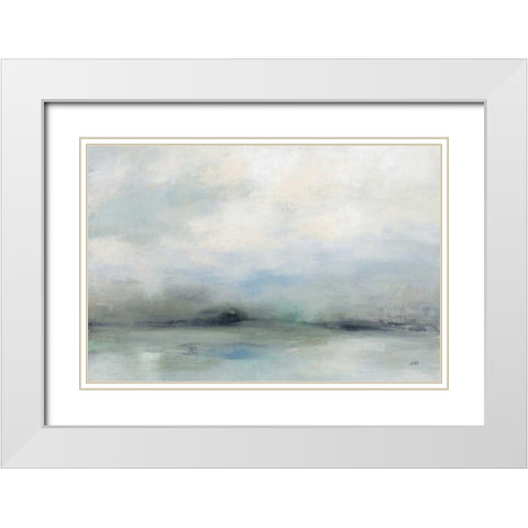 Dreams of the Ocean White Modern Wood Framed Art Print with Double Matting by Purinton, Julia
