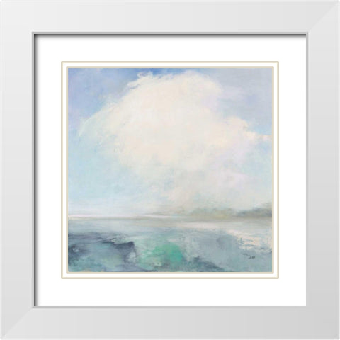 Near the Point White Modern Wood Framed Art Print with Double Matting by Purinton, Julia