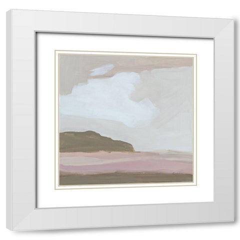 Neo Landscape White Modern Wood Framed Art Print with Double Matting by Munger, Pamela