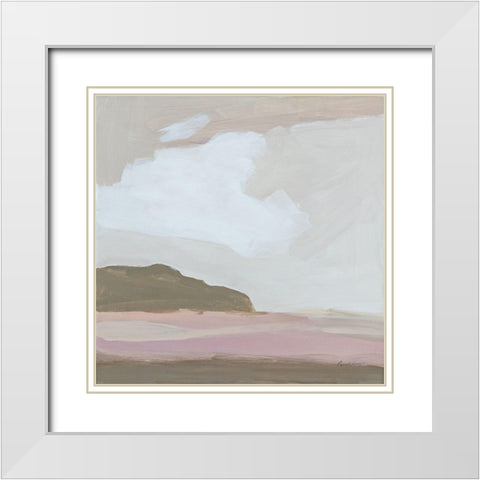 Neo Landscape White Modern Wood Framed Art Print with Double Matting by Munger, Pamela