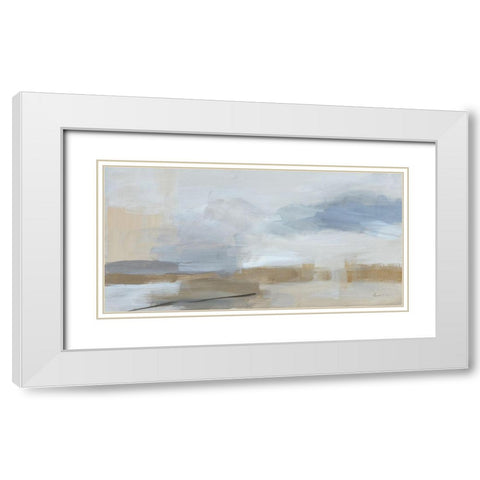 Sandstorm White Modern Wood Framed Art Print with Double Matting by Munger, Pamela
