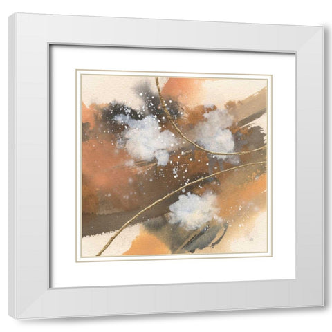 Divided Universe I White Modern Wood Framed Art Print with Double Matting by Paschke, Chris