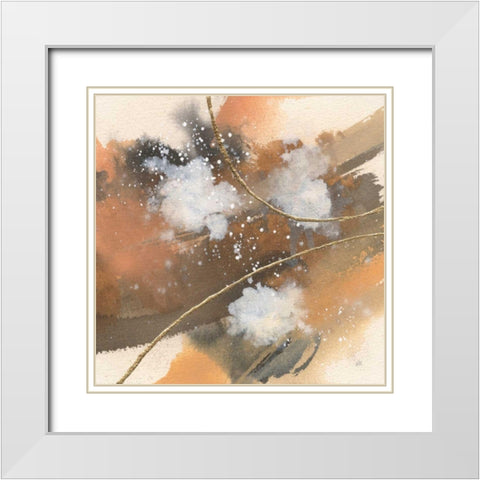 Divided Universe I White Modern Wood Framed Art Print with Double Matting by Paschke, Chris