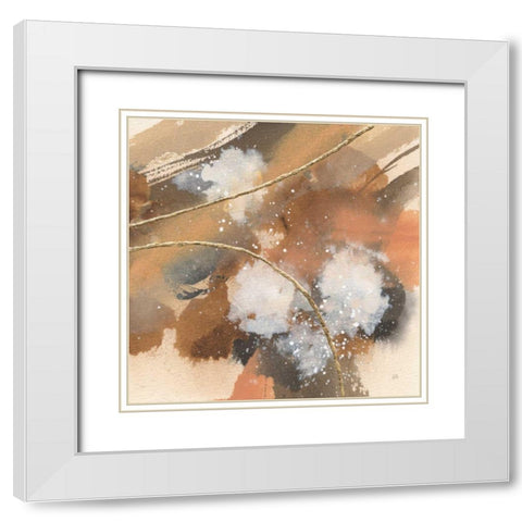 Divided Universe II White Modern Wood Framed Art Print with Double Matting by Paschke, Chris