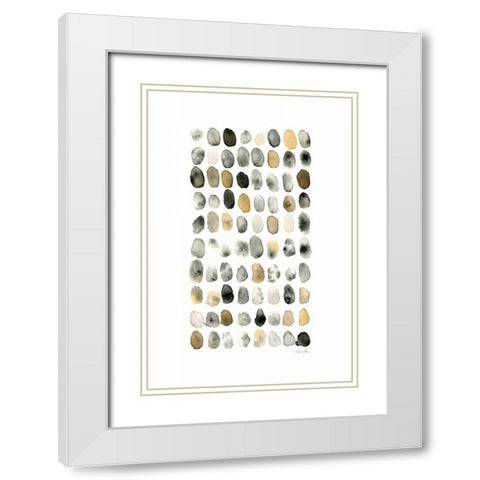 Grounded White Modern Wood Framed Art Print with Double Matting by Horn, Laura