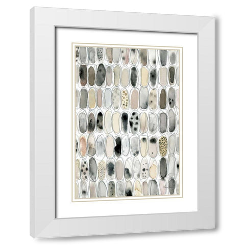 Spirited White Modern Wood Framed Art Print with Double Matting by Horn, Laura