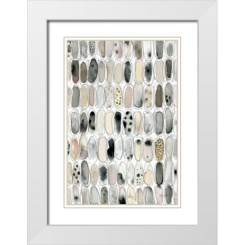 Spirited White Modern Wood Framed Art Print with Double Matting by Horn, Laura