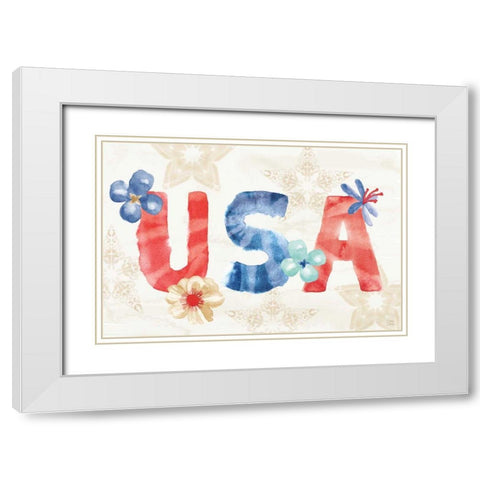 Oh My Stars V White Modern Wood Framed Art Print with Double Matting by June, Dina