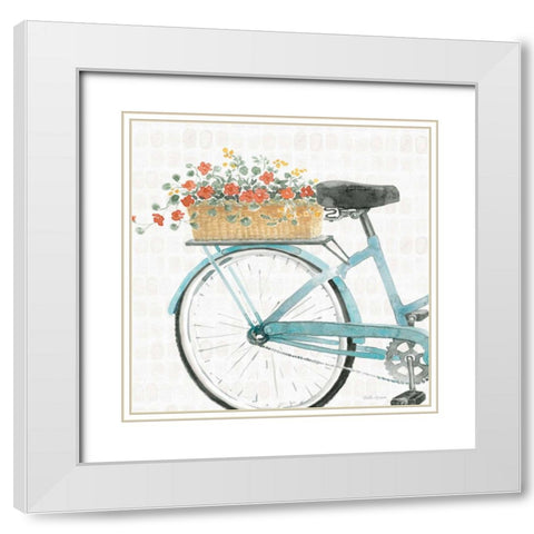 Gardenscape XVI White Modern Wood Framed Art Print with Double Matting by Grove, Beth