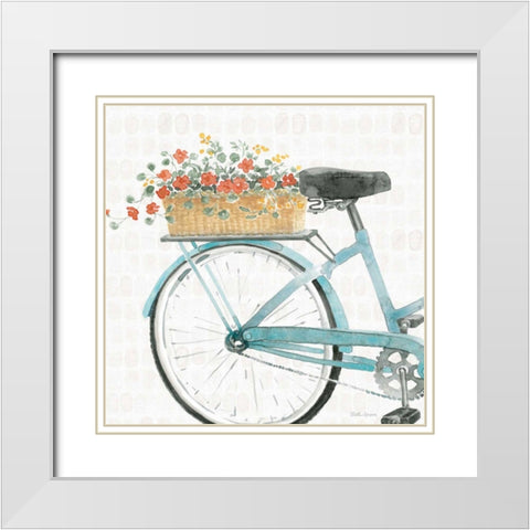 Gardenscape XVI White Modern Wood Framed Art Print with Double Matting by Grove, Beth