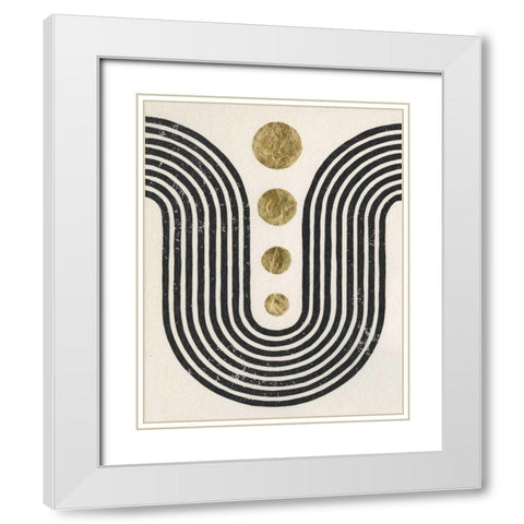 Good Vibrations II White Modern Wood Framed Art Print with Double Matting by Hershey, Moira