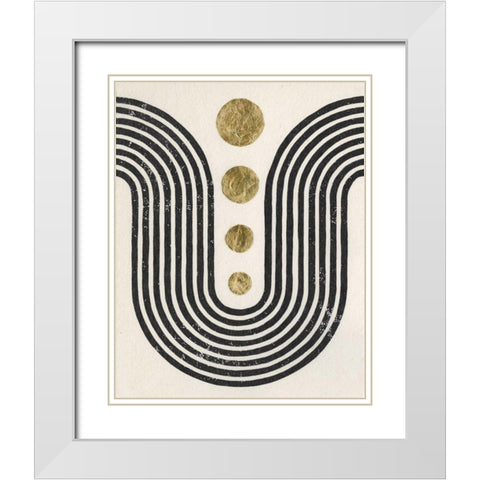 Good Vibrations II White Modern Wood Framed Art Print with Double Matting by Hershey, Moira