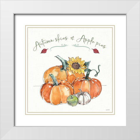Country Harvest III White Modern Wood Framed Art Print with Double Matting by Tavoletti, Anne