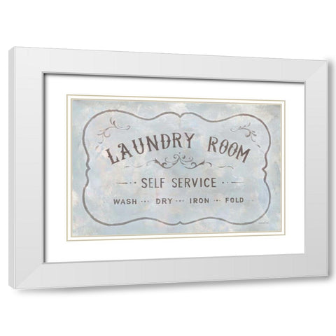 Laundry Day VII White Modern Wood Framed Art Print with Double Matting by Nai, Danhui