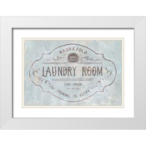 Laundry Day VIII White Modern Wood Framed Art Print with Double Matting by Nai, Danhui